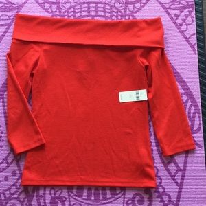 NWT ANTHROPOLOGIE OFF SHOULDER TOP XXS